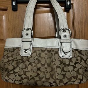 Brown coach purse